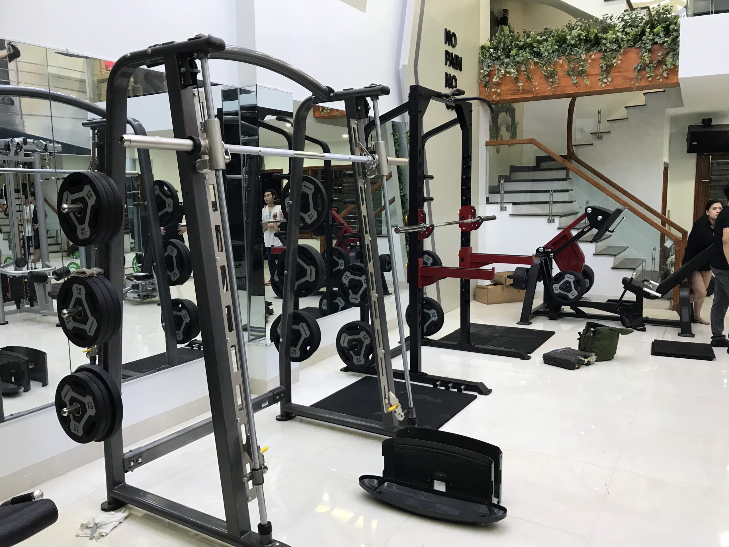 setup phòng tập gym thể hình ken fitness tại thạch thất hà nội