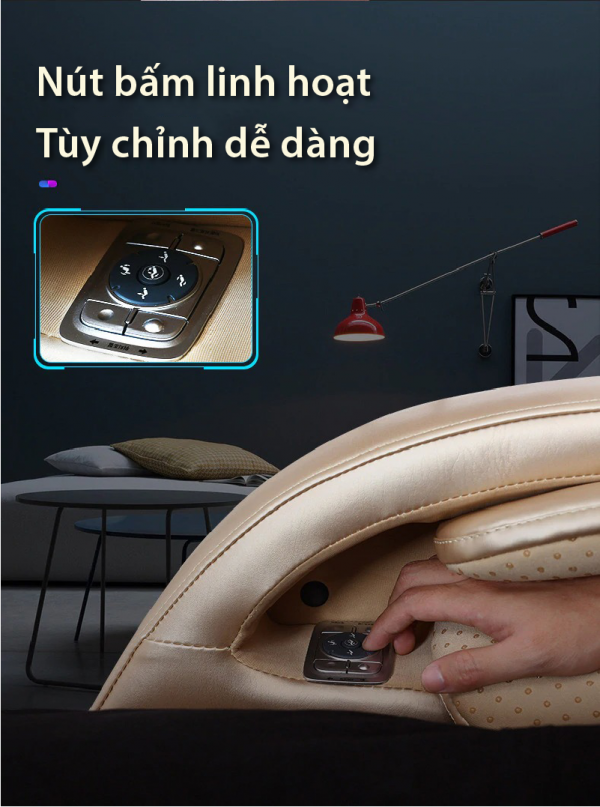 Ghế massage s5 trang bị bảng điều khiển cảm ứng
