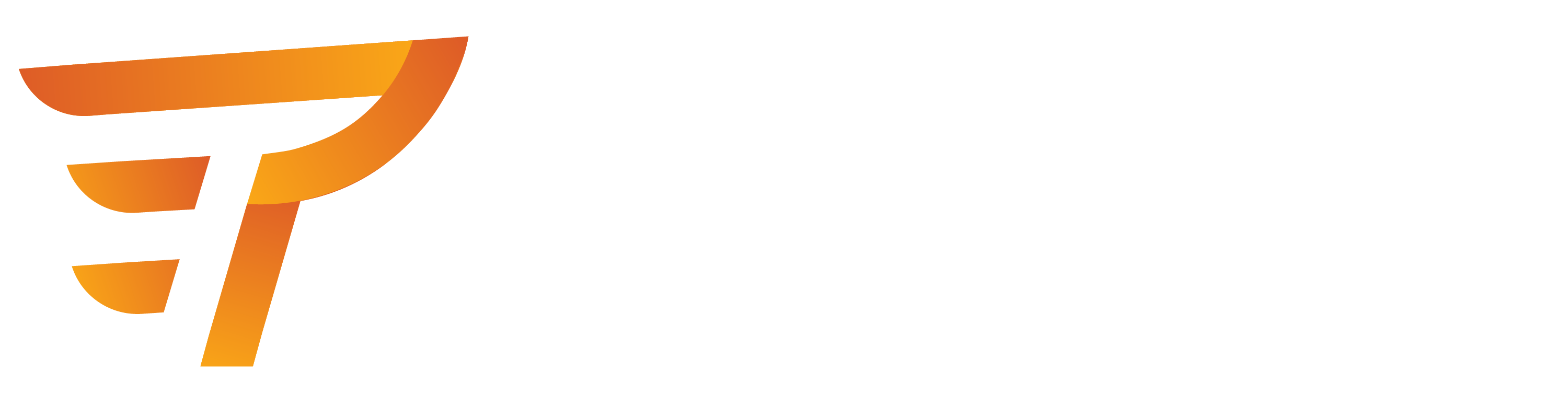 Logo PT Fitness 3k PNG white