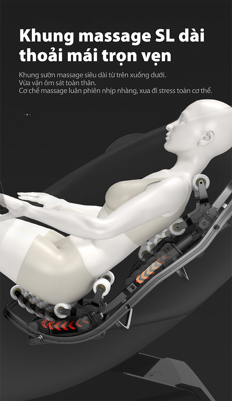 khung sl ghế massage k8