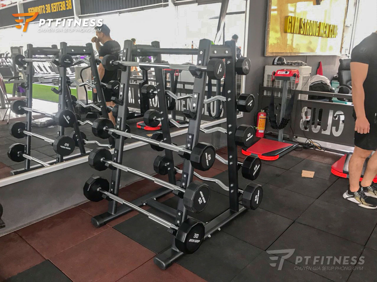 setup phòng tập thể hình strong men fitness tại thanh hóa