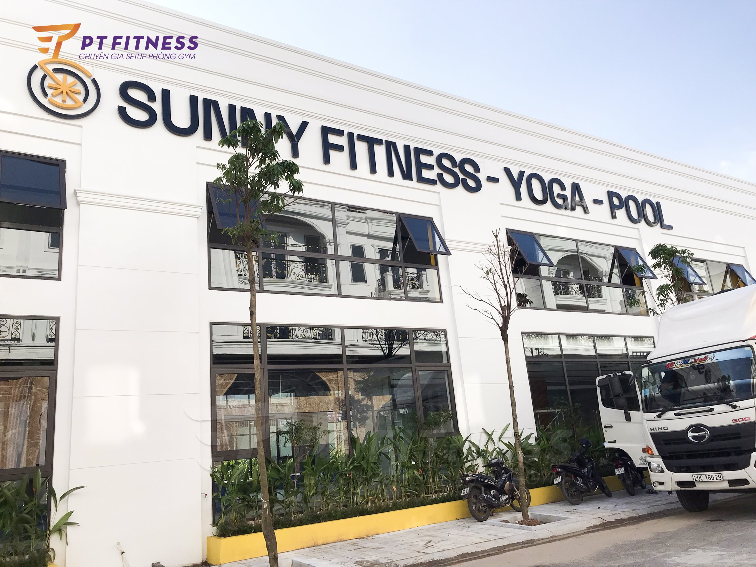 Setup mở phòng gym thương mại Sunny Fitness tại Vĩnh Phúc