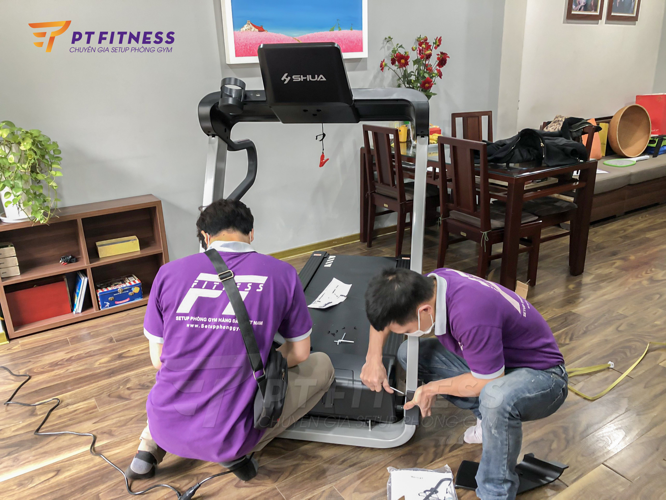 Đội ngũ kỹ thuật của PT Fitness có kinh nghiệm lâu năm trong việc lắp ráp các linh kiện nên quý khách hàng có thể hoàn toàn yên tâm vào chất lượng