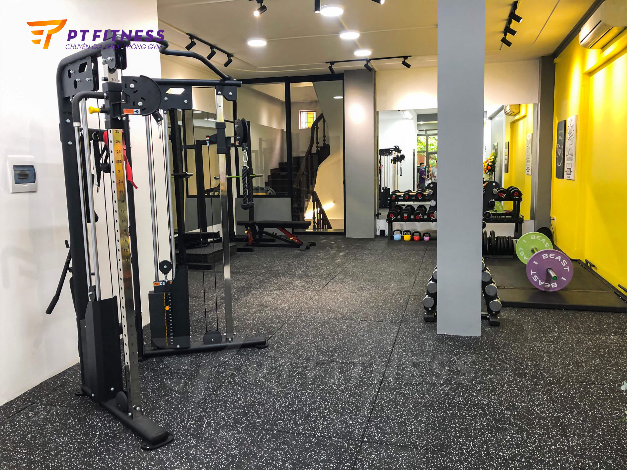 Trang thiết bị, máy tập gym hiện đại tại phòng tập Private DC Fitness