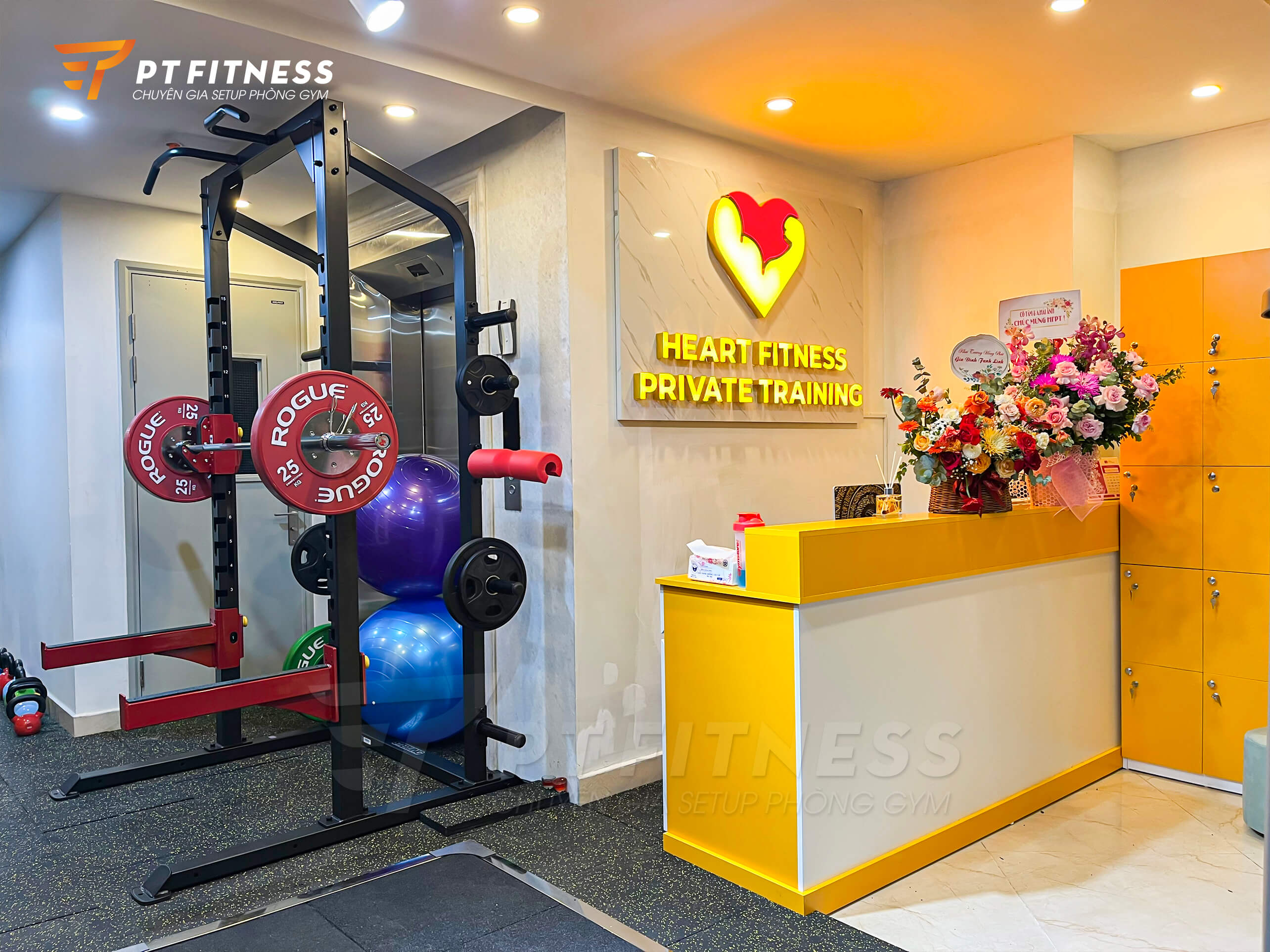 Phòng gym Private Heart Fitness 70m2 tại Hà Nội