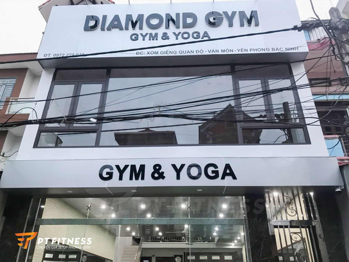 Setup phòng gym thương mại cao cấp Diamond Gym Bắc Ninh