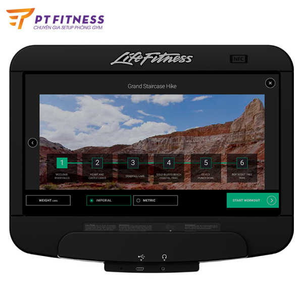 Màn hình hiển thị máy chạy Life Fitness Integrity Deluxe ST
