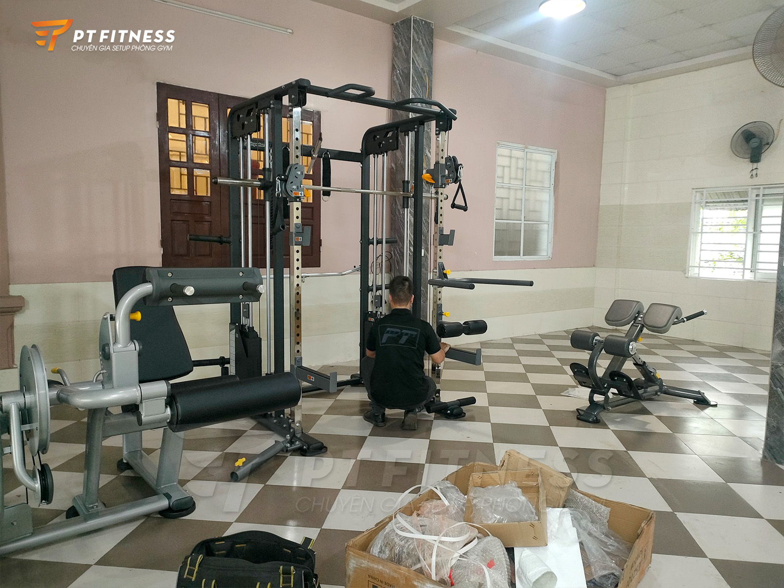 Lắp đặt phòng tập gym tại nhà 50m2 tại Hà Tĩnh
