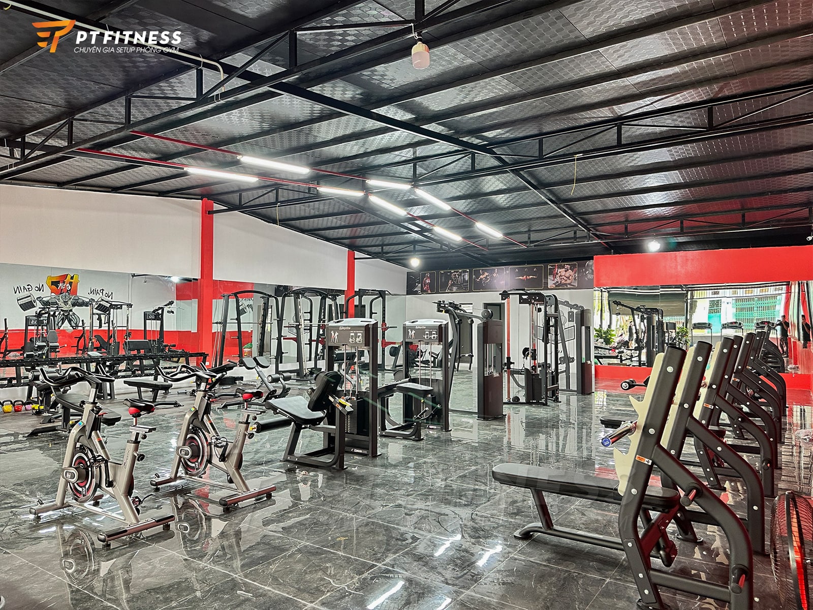 Phòng tập gym thương mại HD Gym - Fitness Center tại Thái Nguyên