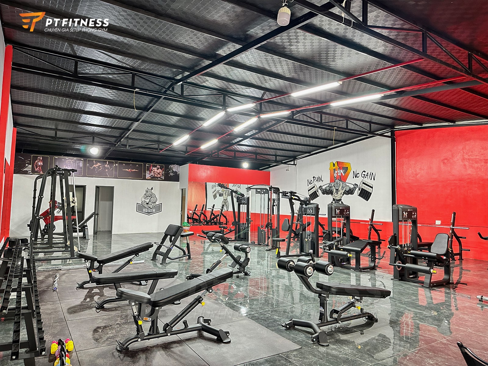 Phòng tập thương mại HD Gym - Fitness Center tại Thái Nguyên
