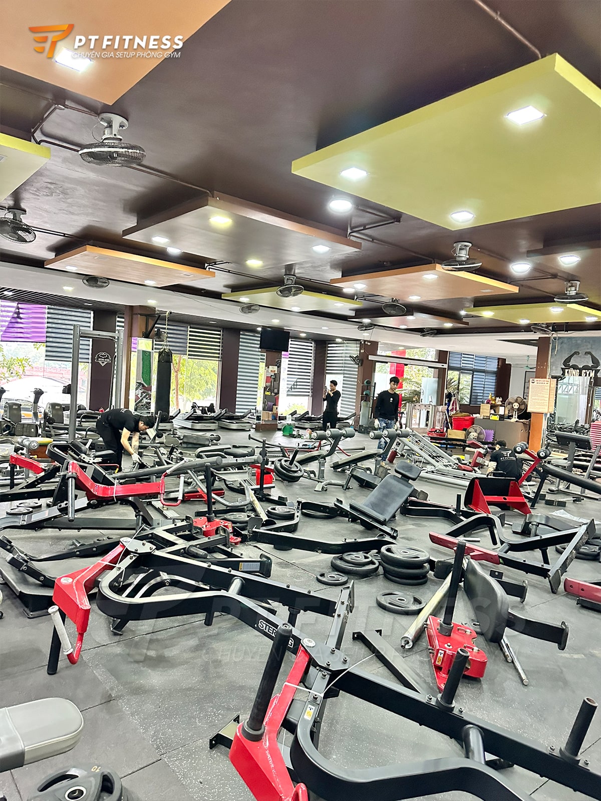 Tháo lắp - chuyển dọn phòng tập Kứng gym tại Uông Bí - Quảng Ninh