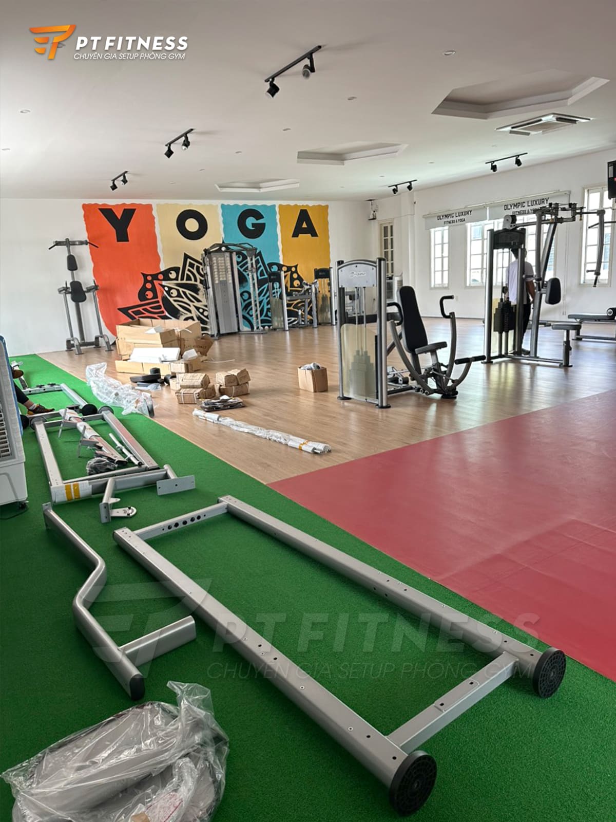 Setup phòng tập gym Olympic Fitness Center cơ sở 1 tại thành phố Huế