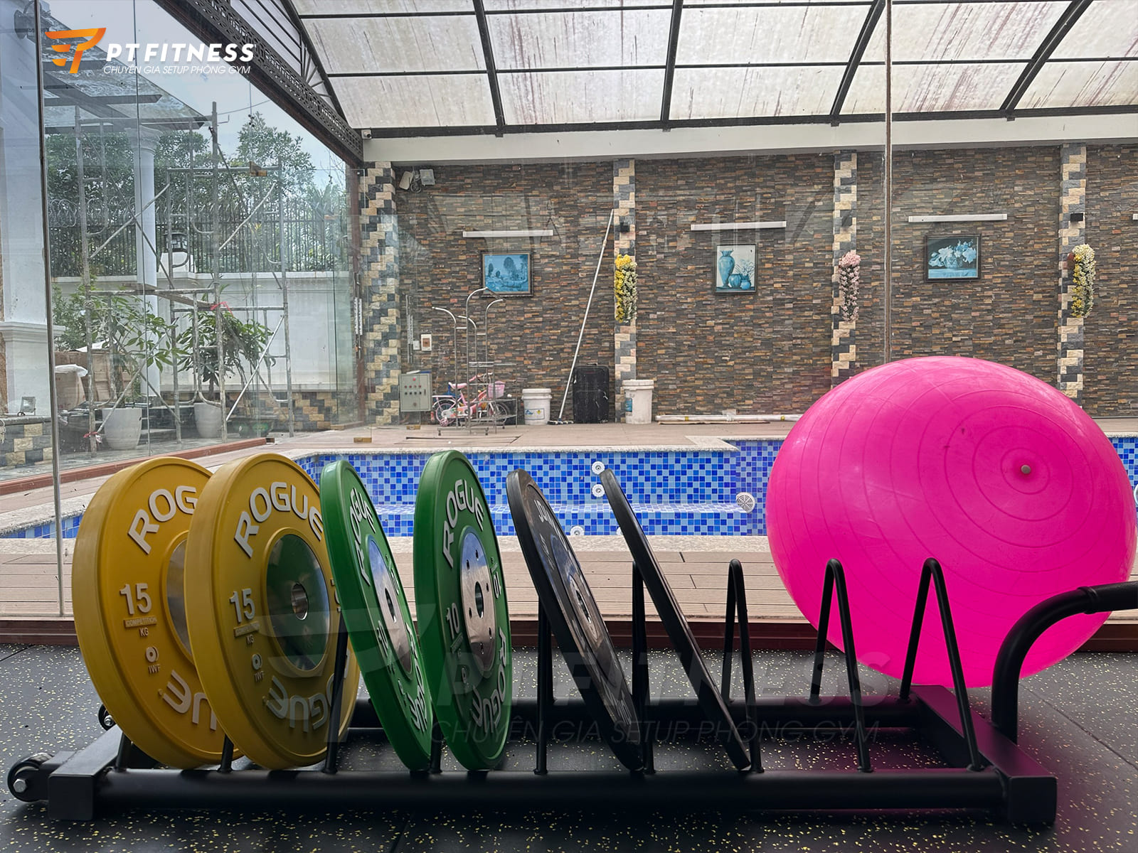 Phòng gym gia đình kèm bể bơi tại Thái Nguyên