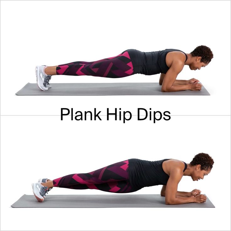 Plank Hip Dip - Plank xoay hông