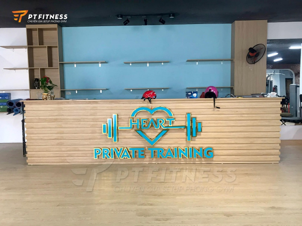 Setup phòng gym private Heart Training tại Ninh Bình